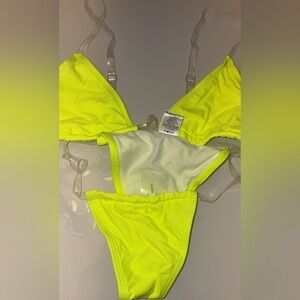 Neon Yellow Bikini Set